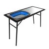 [PRO STAINLESS STEEL PREP TABLE WITH FOLDAWAY BASIN]